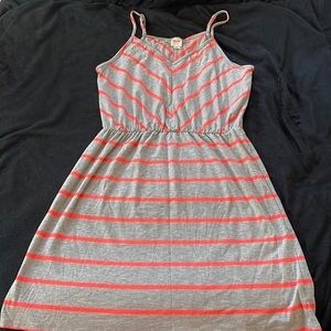 Mossimo Supply Co coral stripped summer dress